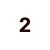 Number '2' in black on a white background.