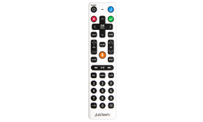The voice controlled remote.