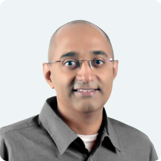 A headshot of Vinod Gopinath, co-founder and head of Engineering.