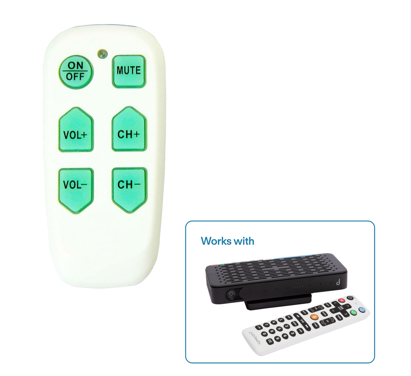 6-Button Remote for JubileeTV Customers