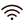 The logo or WiFi, a dot with three arches above the other, each getting larger than the last.